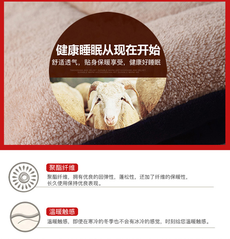 精新 羊羔绒法莱绒加厚被芯150*200(5斤)