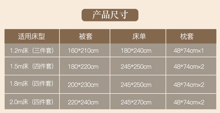 精新 全棉加厚磨毛活性印花四件套被套200*230+床单245*250