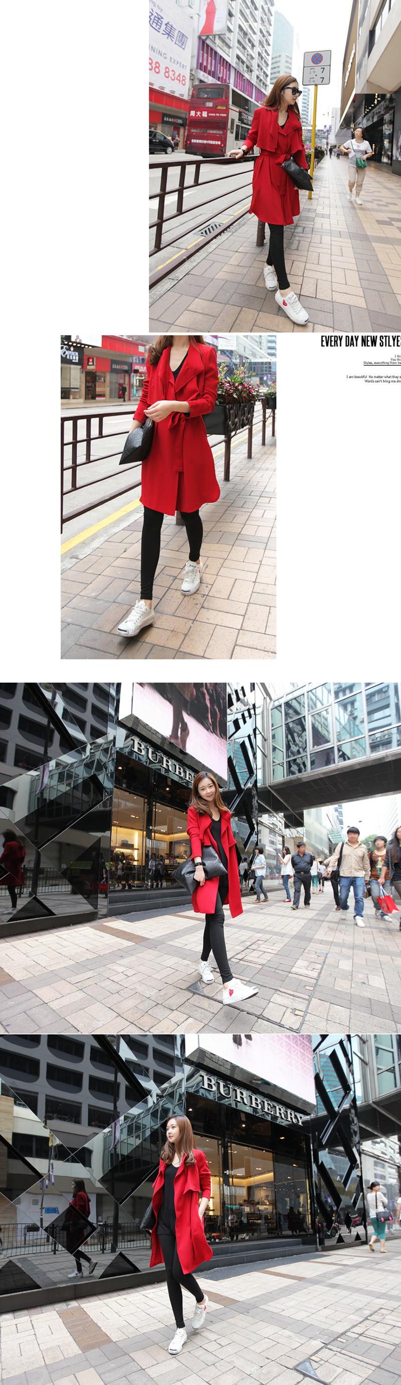 mssefn  2014新款韩版街头长款风衣 外套 热销 明星同款 8612-8608