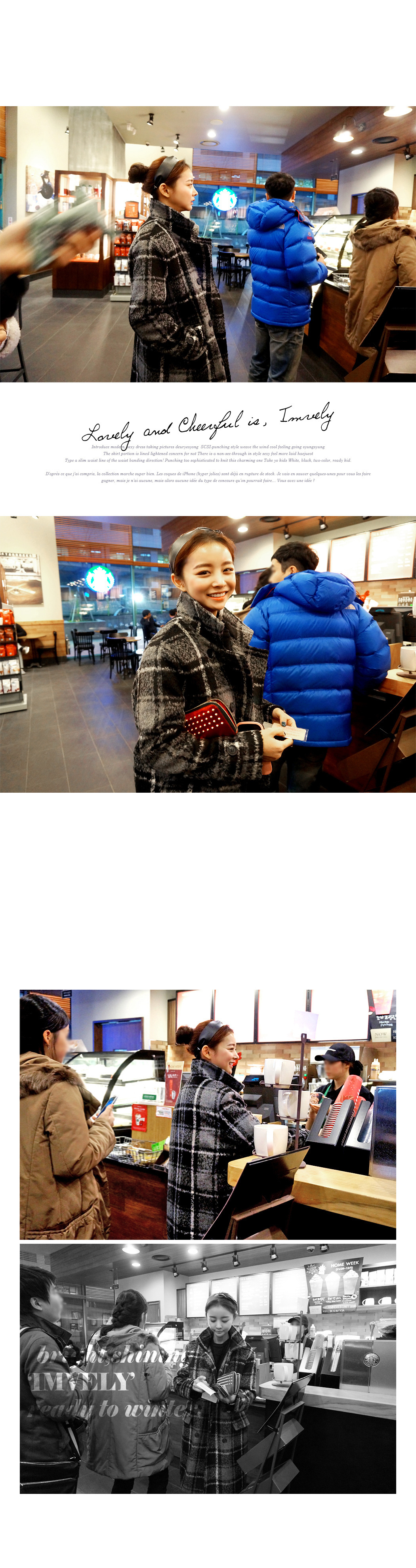 mssefn 2014新款 韩版甜美学院风经典格子毛呢大衣 8616-D11