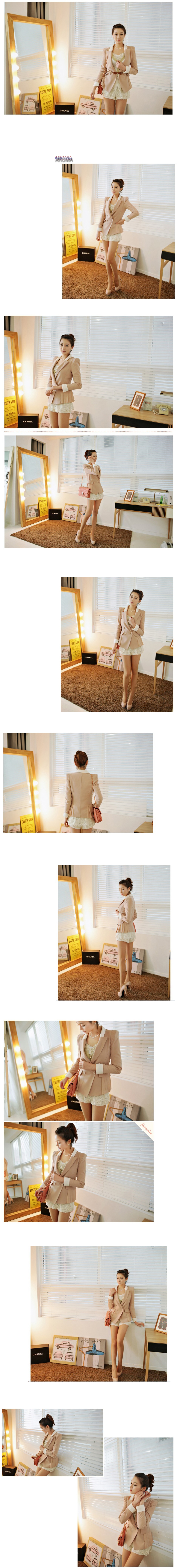 mssefn  2014新款 潮流女装 韩版修身垫肩小西装外套 8619-Q808