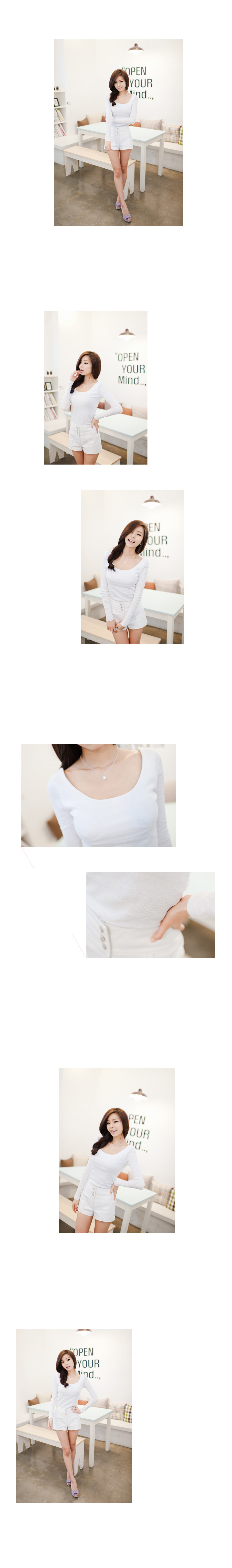 mssefn 2013新款 精版 全棉舒适修身高档打底衫 白色长袖T恤 8619-905