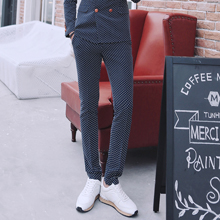 2014英伦双排扣男士韩版修身西装套装 商务休闲西服套装XZ90