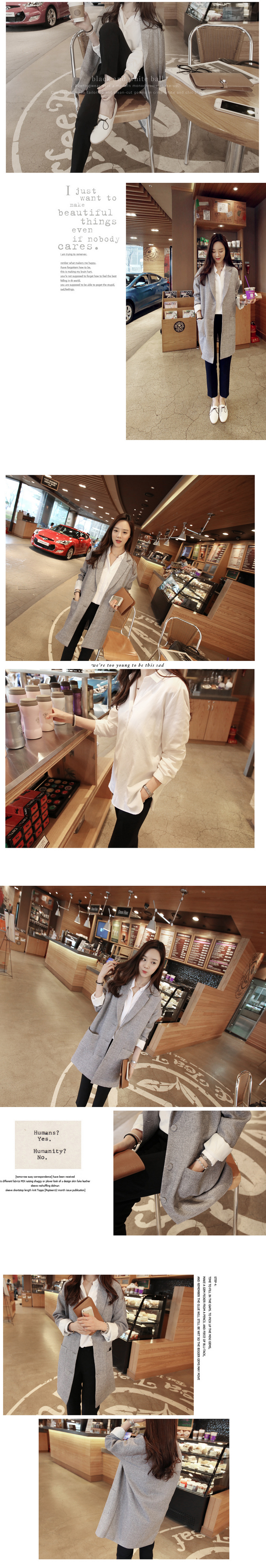 mssefn2014秋款新款韩国官网棉麻西装 休闲时尚女西装 8201-W805