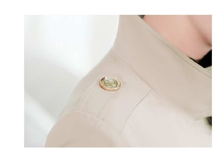 mssefn秋季女装新款韩版单排扣短款修身风衣外套YASG1933