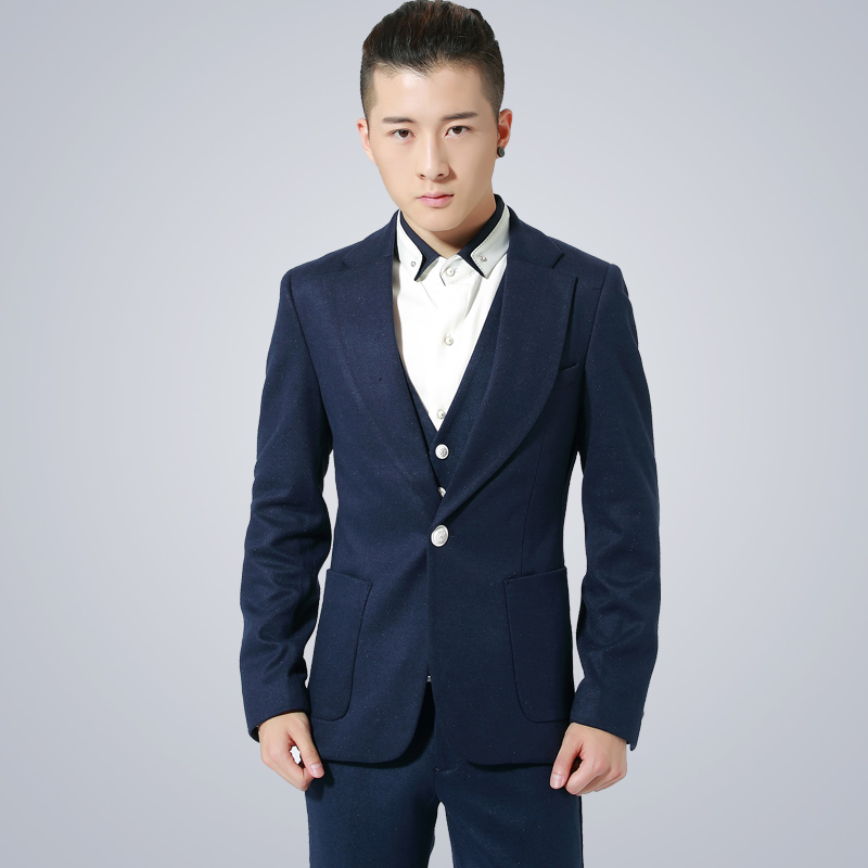 mssefn2014新款韩版修身单扣亮点男士休闲西裤1515-K902