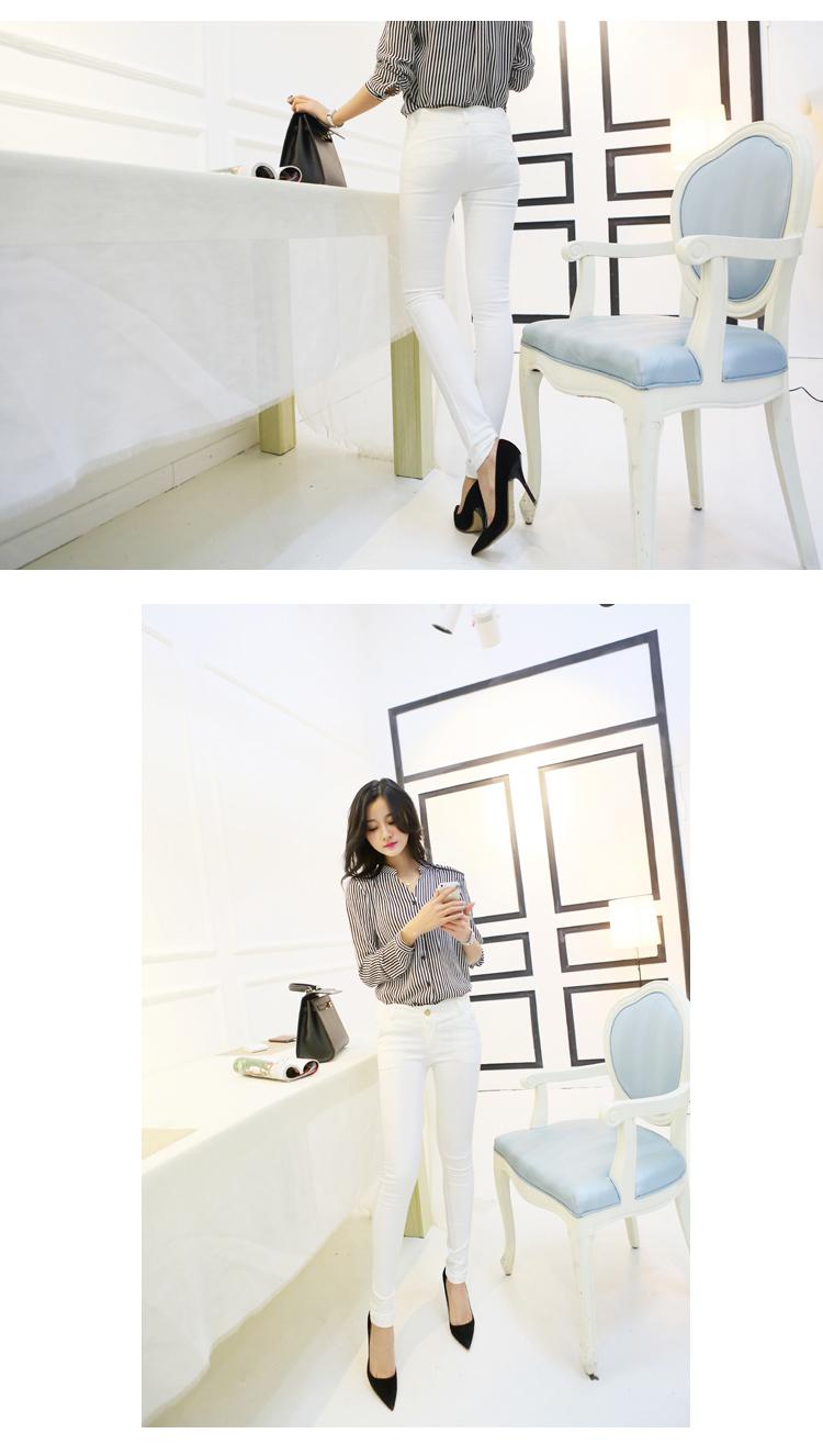 Mssefn2014秋冬季新款韩版女装时尚白搭小脚裤b03