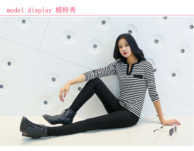 Mssefn2014秋冬季新款韩版女装时尚白搭弹力打底裤b05