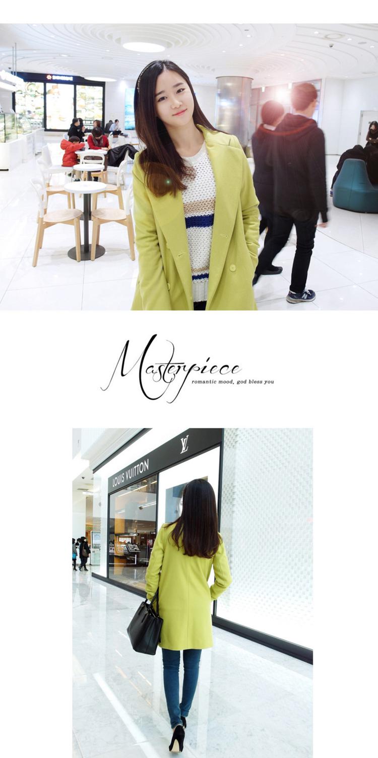 Mssefn 2014秋冬新款 韩版女装 毛呢大衣外套 8402-W17