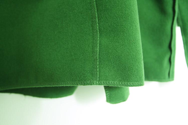 Mssefn 2014秋装新款 军绿色薄款尼大衣8406-D001