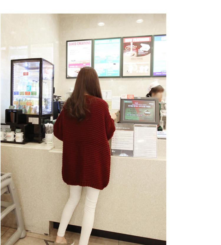 Mssefn 2014秋冬新款 韩国 三色 基本款 毛衣外套开衫 8413M14