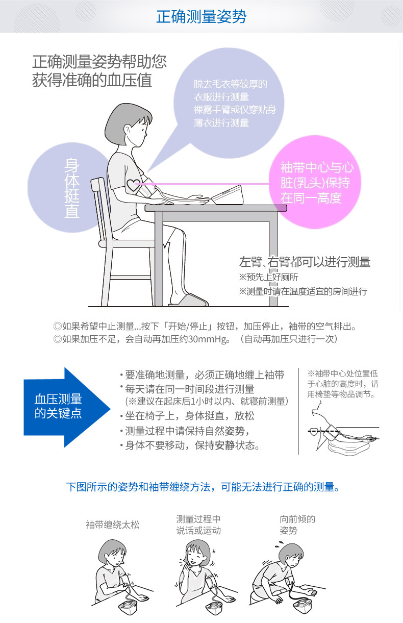 欧姆龙电子血压计HEM-7052 家用上臂式 全自动测量血压仪器测压仪