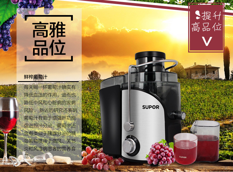 SUPOR/苏泊尔 TJE06C-400水果汁机榨汁机家用全自动多功能正品