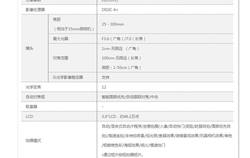 Canon/佳能数码相机 单反微单 IXUS 285 HS 数码相机 2020万像素高清拍摄