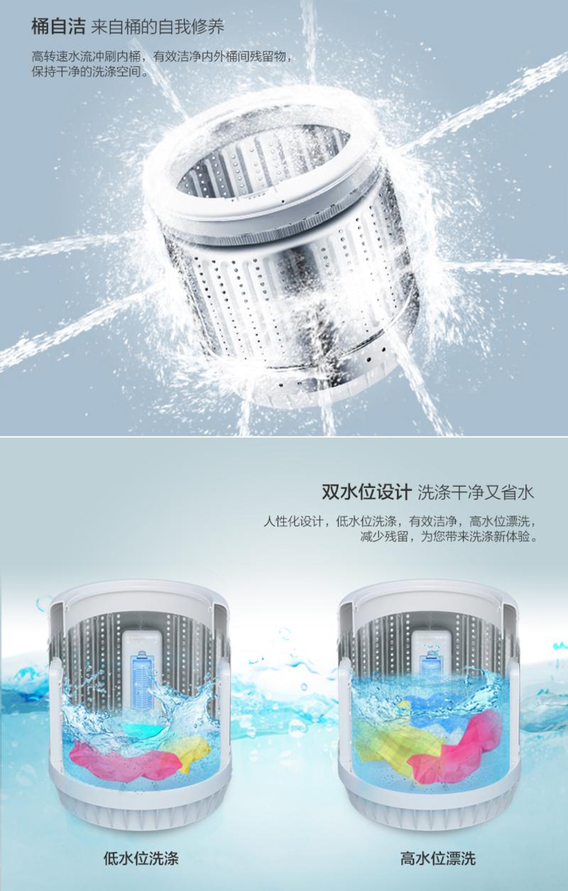 Haier/海尔海尔洗衣机型号 EB65M2W 6.5公斤 桶自洁 波轮洗衣机