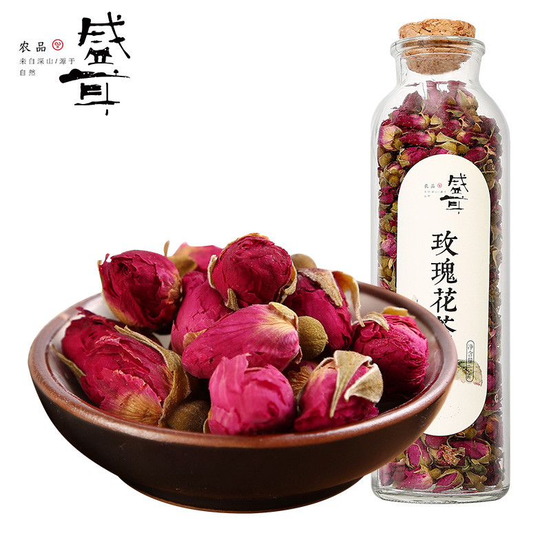 盛耳 花茶58g/瓶 花草茶干冲泡玫瑰茶叶 清香怡人