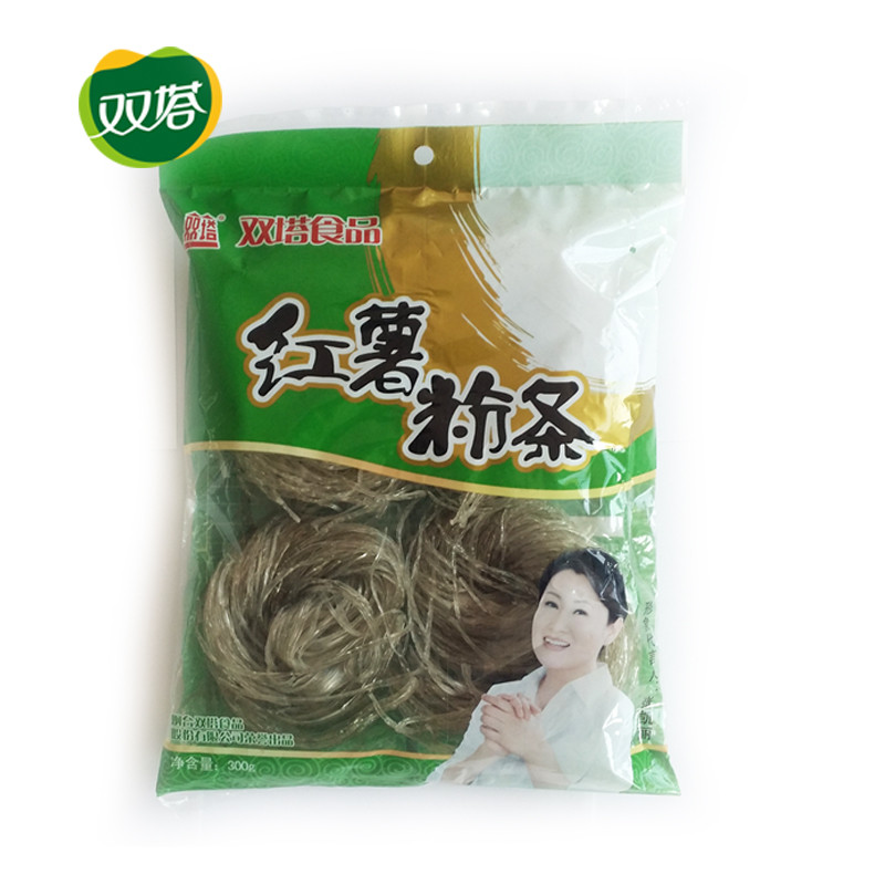 买3送1【双塔 红薯圈粉条300g*3】袋装地瓜粉干货番薯粉丝米粉