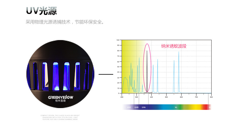 格林盈璐灭蚊灯GM950农牧场畜牧养殖 光触媒灭蚊器驱蚊器