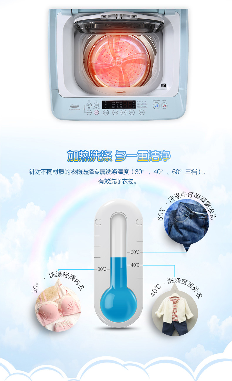 海尔/Haier XQBM30-R01W 3公斤迷你全自动洗衣机