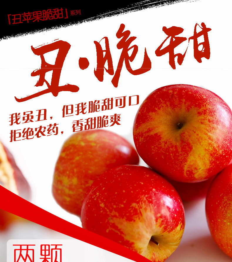 烟台苹果水果新鲜山东吃的平果红富士丑苹果