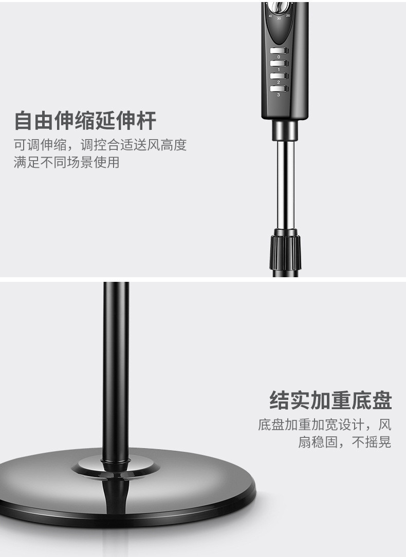 电风扇落地扇家用电扇摇头立式机械台式立式宿舍节能工业定时