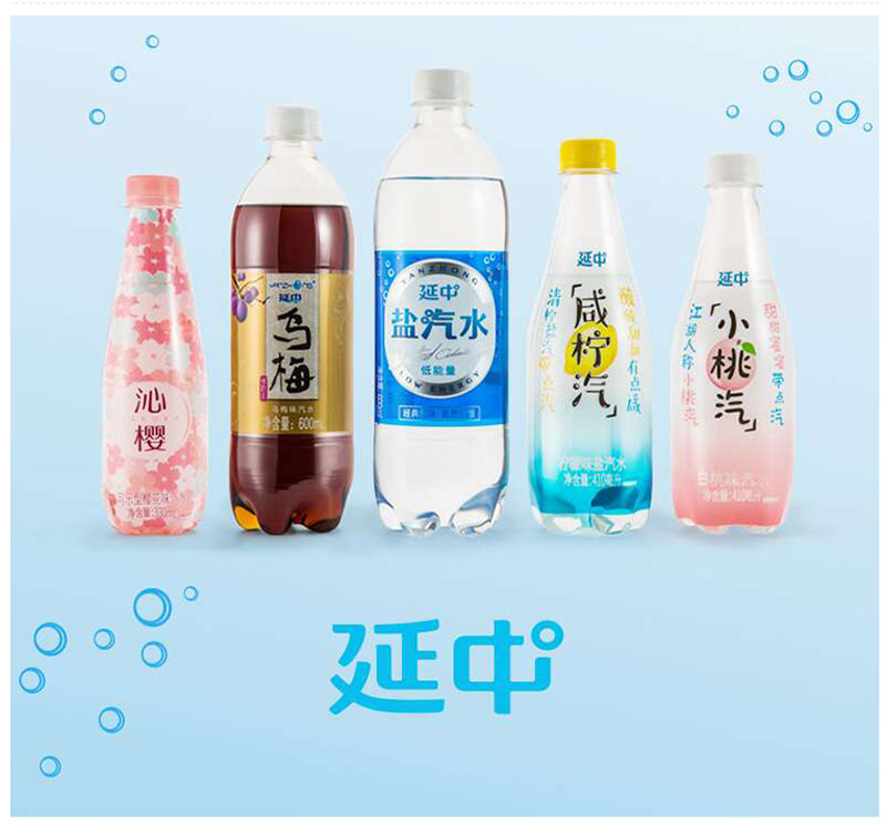   延中 盐汽水 600ml*20瓶/箱 低热量饮料 消暑解渴      江浙沪包邮其他不发