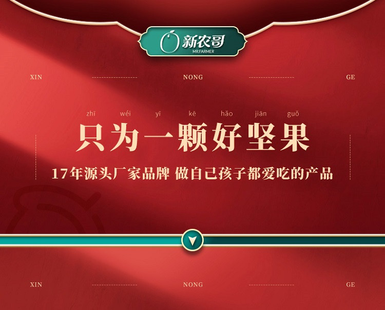 新农哥 坚果大礼包1600g高档坚果礼盒装坚果零食大礼包