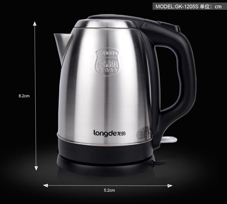 龙的（Longde）LD-SH1522 电水壶1.5L 304不锈钢电热水壶 烧水壶