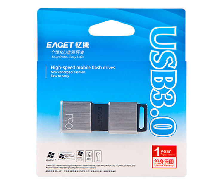 忆捷（EAGET） F90优盘高速USB3.0创意商务U盘16G