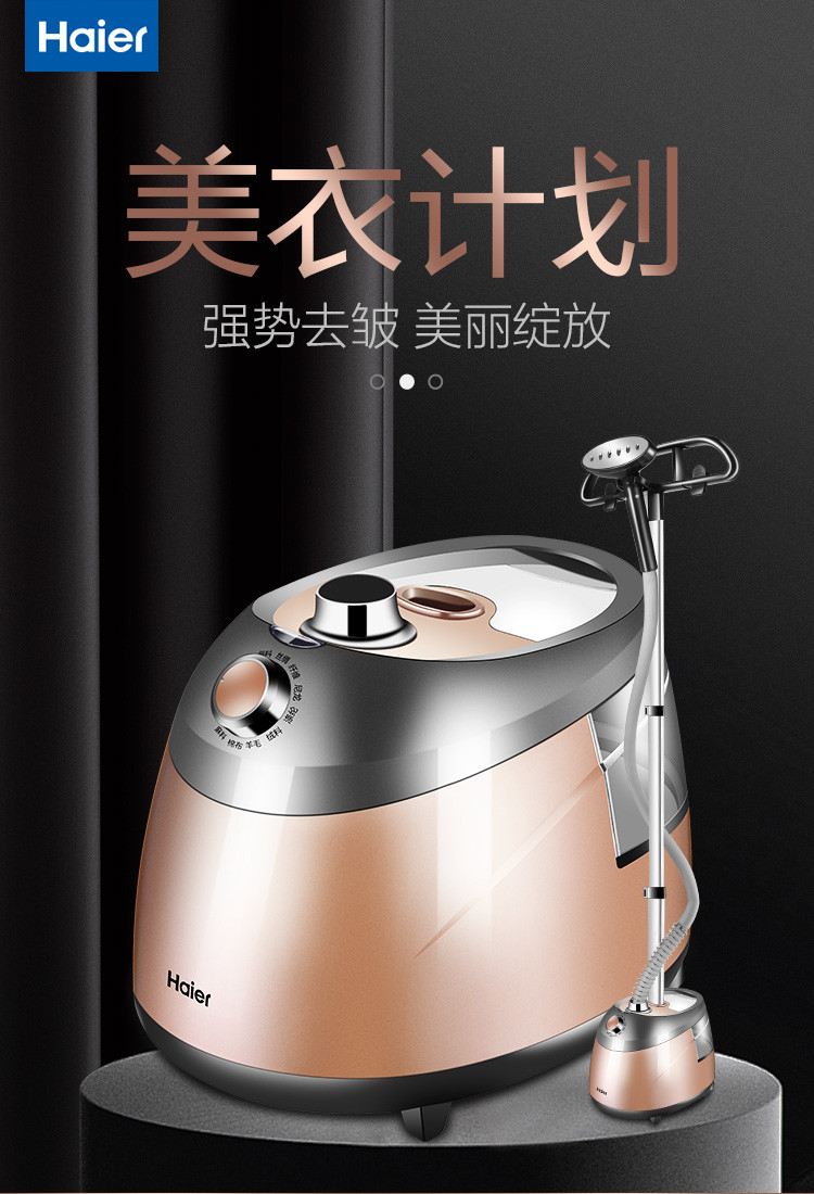 海尔/Haier 挂烫机 2.5L 单杆10档 家用手持/挂式电熨斗HGS-2510