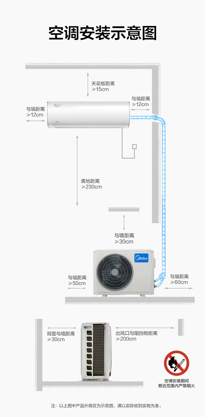 美的/MIDEA 1.5匹一级变频冷暖壁挂式空调KFR-35GW/BP3DN8Y-PH200(B1)