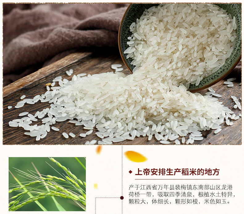 万年贡 红运万年贡米10kg 地标产品优选稻米 大米20斤
