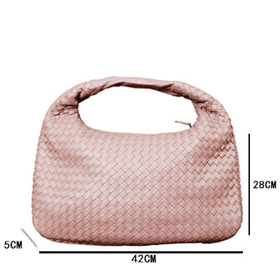 BOTTEGA VENETA 葆蝶家 小羊皮女士编织单肩包 115653 V0016 6292 紫粉