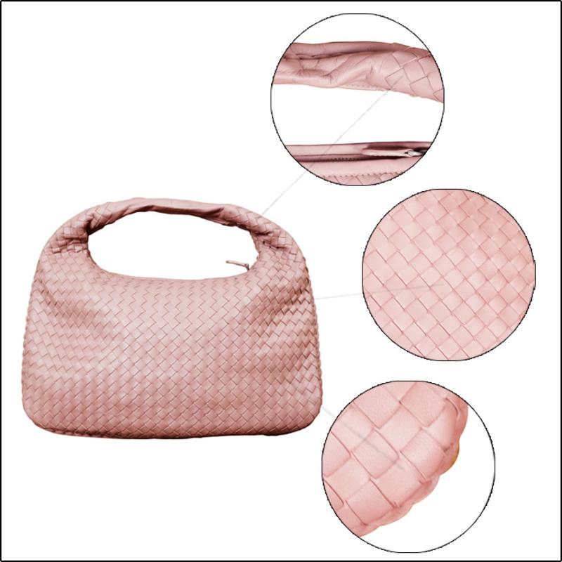 BOTTEGA VENETA 葆蝶家 小羊皮女士编织单肩包 115653 V0016 6292 紫粉