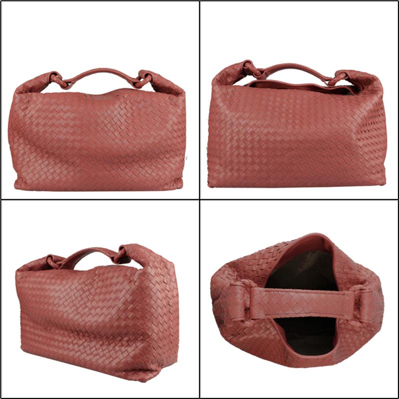 BOTTEGA VENETA 葆蝶家 羊皮女士编织手拿包 172918 粉色