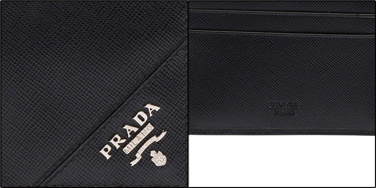 PRADA 普拉达男士黑色Saffiano皮革短款钱夹 2M0513_QME_FOOO2