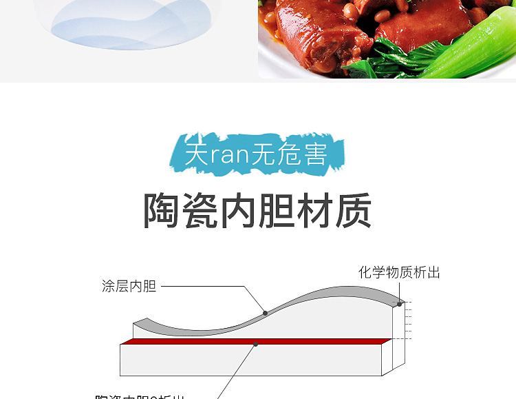 【北京馆】全瓷时代电压力锅CIHP001