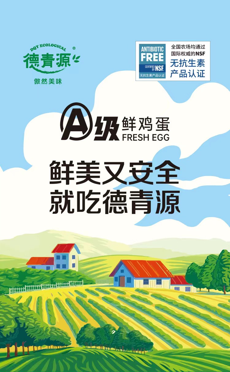  【北京馆】德青源 A级鲜鸡蛋32枚 1.37kg  无抗生素谷物粮食喂养 自有农场 礼盒装  德青源