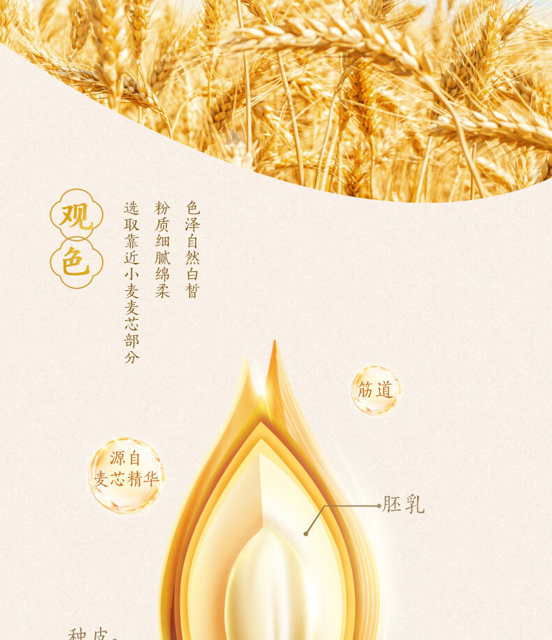  【北京馆】金龙鱼御品麦芯小麦粉 金龙鱼