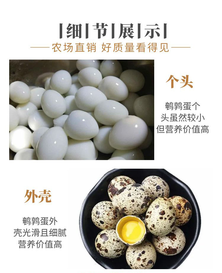  农家自产 【北京馆】东北纯谷香富硒鹌鹑蛋30枚/盒 3盒