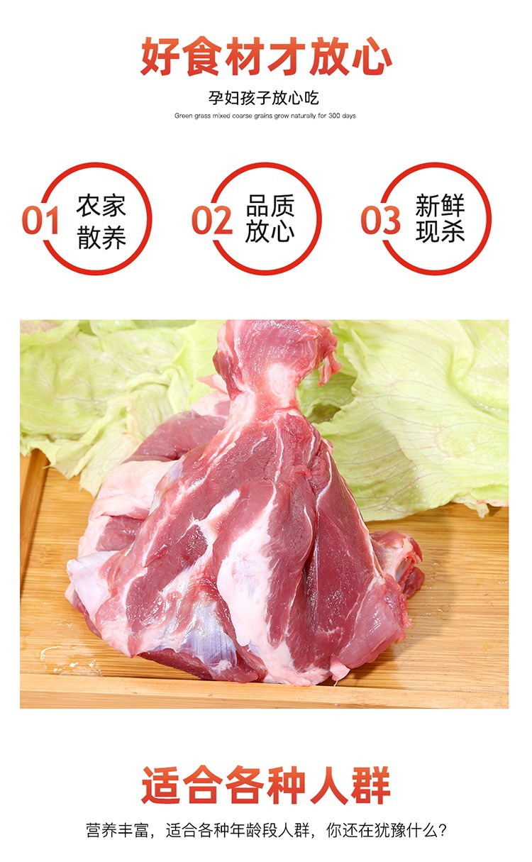 密水农家 【北京优农】跑山农家新鲜猪扇骨3斤带肉板骨