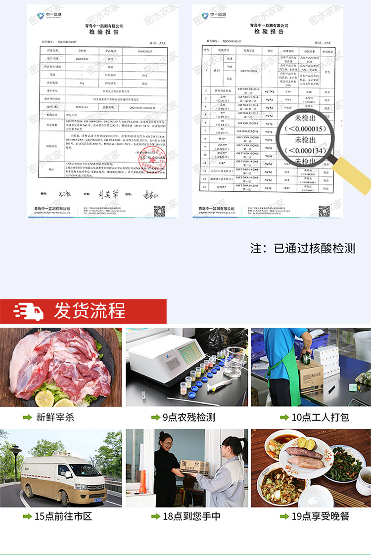 密水农家 【北京优农】正宗内蒙新鲜鲜羊肉1kg