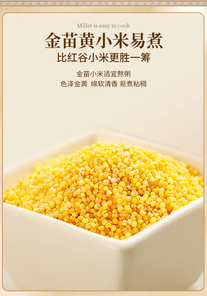  【北京馆】 裕道府 金苗黄小米 500g