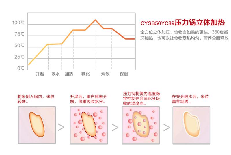 Supor/苏泊尔 CYSB50YC89-100 电压力锅 双胆 5L升电高压力锅