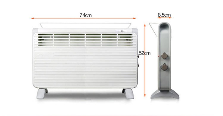 艾美特取暖器HC22047浴室两用欧式电暖器电暖气壁挂两用