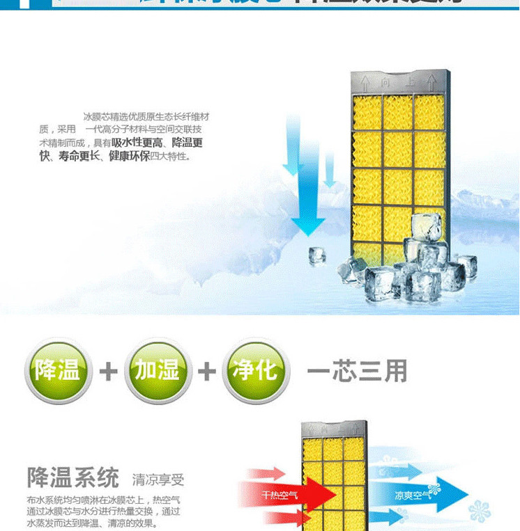 艾美特 家用遥控空调扇/冷风扇/智能移动空调扇 CF625R-16