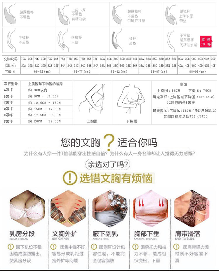 玫瑰艾柏妮无钢圈薄款大码文胸托玛琳高档里料调整型文胸A1601