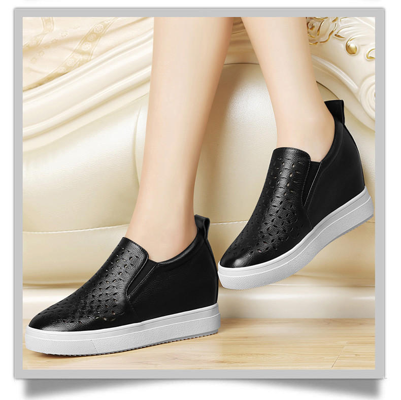 百年纪念1176内增高单鞋平底休闲白色板鞋春季新款韩版春秋女鞋子