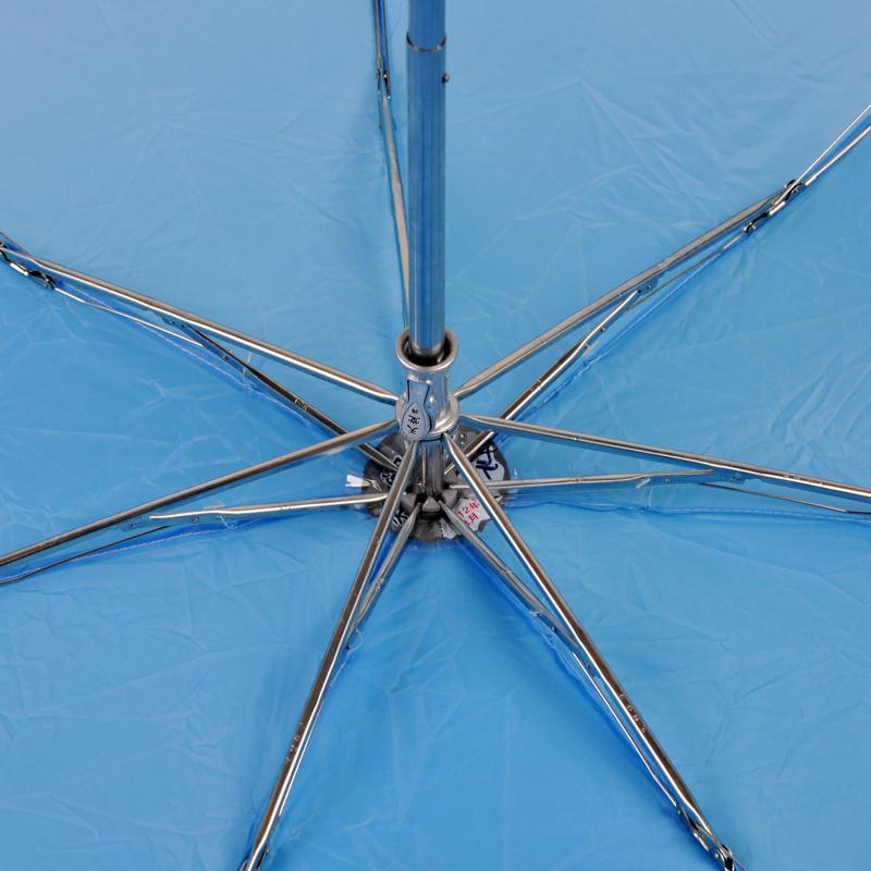 天堂伞 晴雨伞 遮阳伞 防紫外线伞 钢骨三折伞折叠 颜色随机 【全国包邮】【山西校园行】