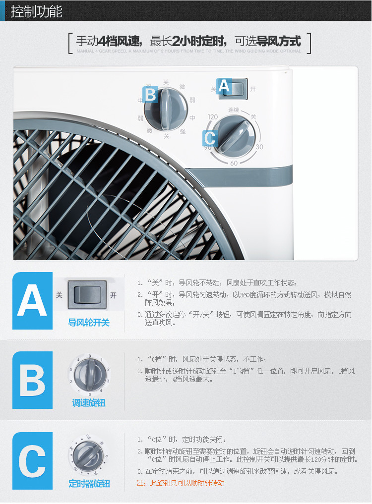 美的鸿运扇家用宿舍办公室用小风扇静音转页扇台扇10寸【全国包邮】【新款】